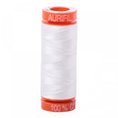 Aurifil Mako Cotton 50 WT Thread SM 2021 Natural White