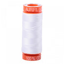 Aurifil Mako Cotton 50 WT Thread SM 2024 White