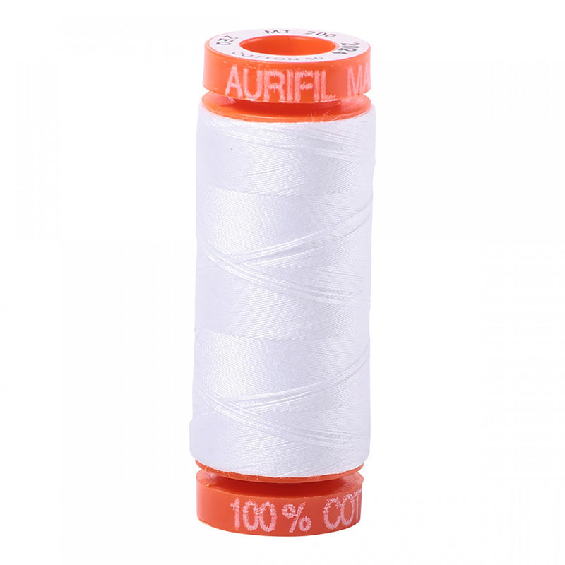 Aurifil Mako Cotton 50 WT Thread SM 2024 White