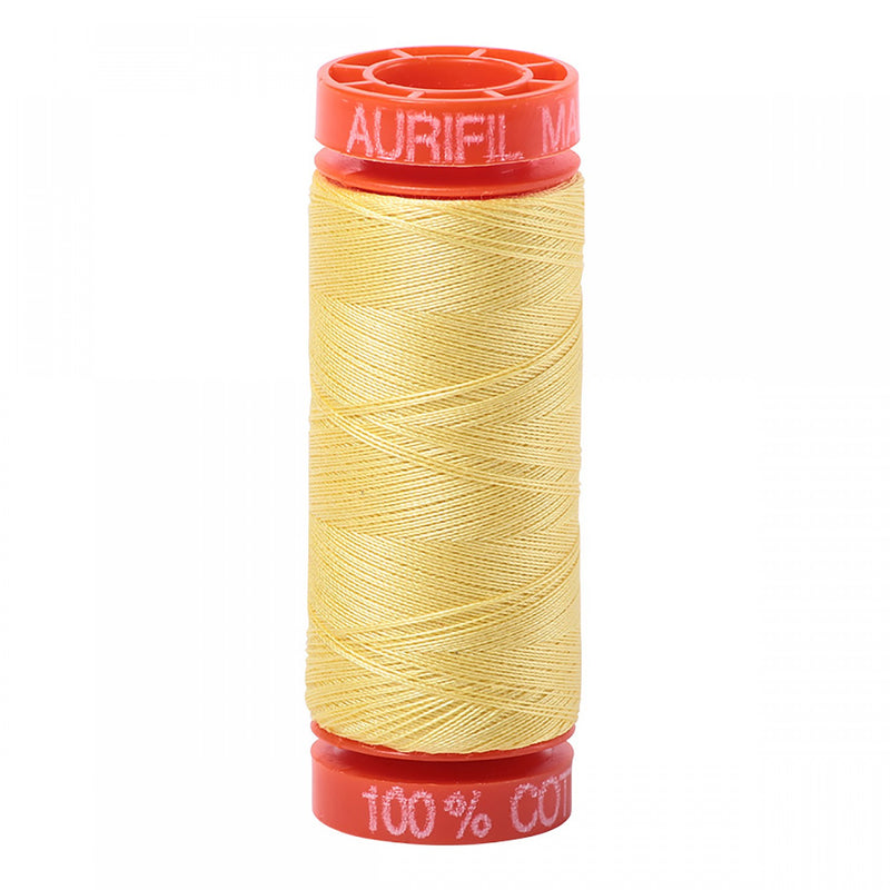 Aurifil Mako Cotton 50 WT Thread SM 2115 Lemon