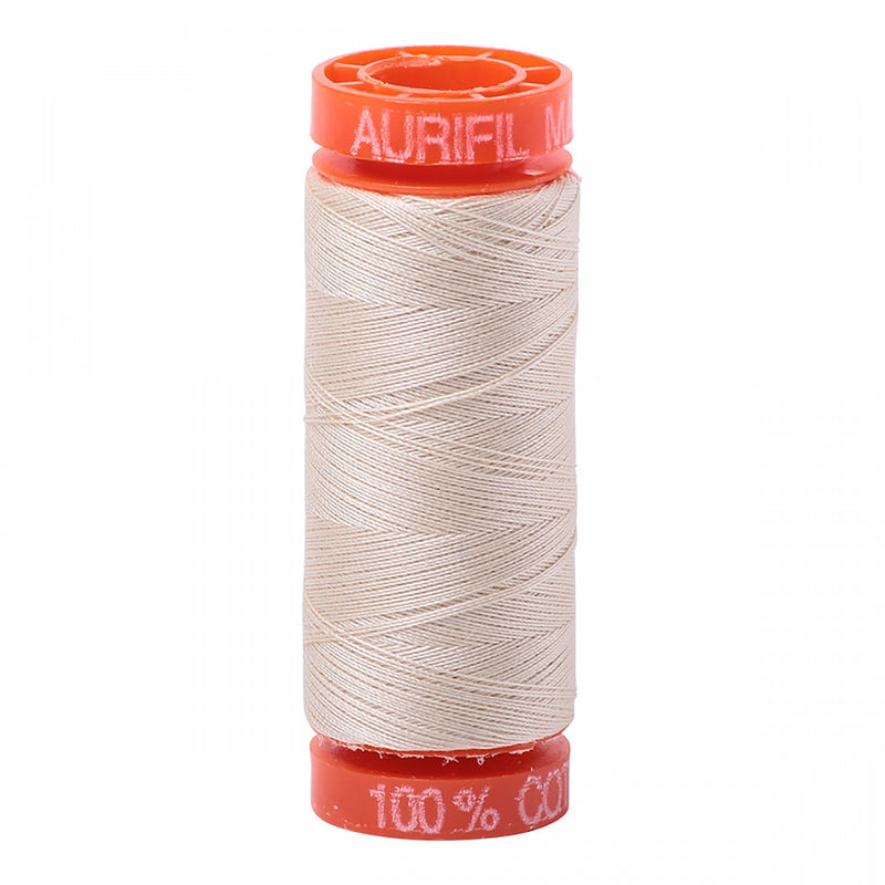 Aurifil Mako Cotton 50 WT Thread SM 2310 Light Beige