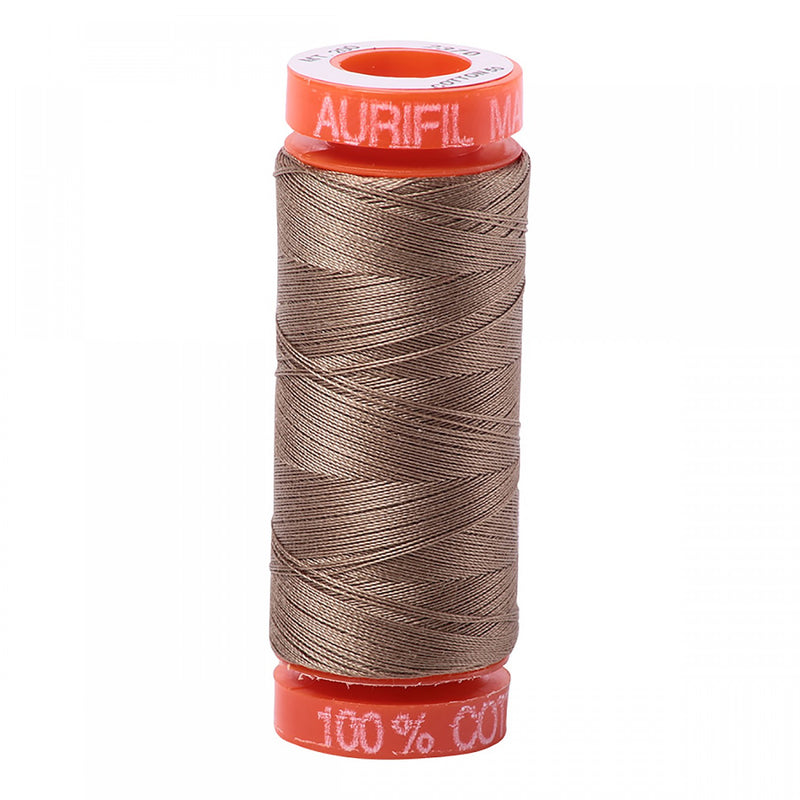 Aurifil Mako Cotton 50 WT Thread SM 2370 Sandstone