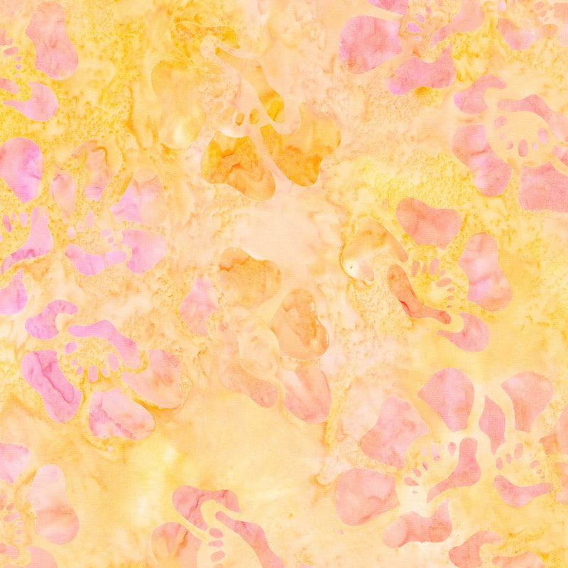 Robert Kaufman Artisan Batiks Wild Garden Apricot Fabric