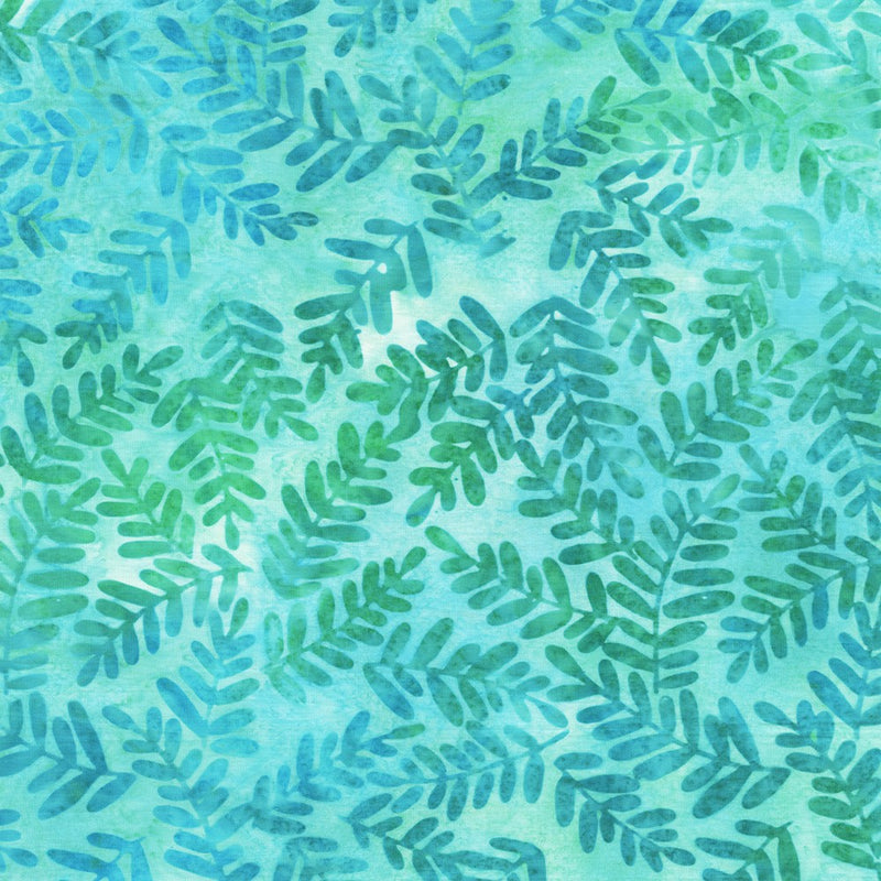 Robert Kaufman Artisan Batiks Wild Garden Aqua Fabric
