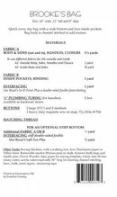 Aunties Two Brookes Bag Pattern