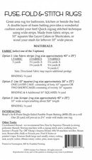 Aunties Two Fuse Fold and Stitch Rugs Pattern