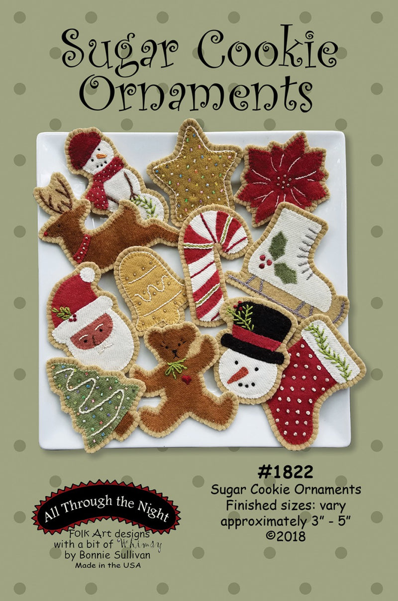 All Through The Night Sugar Cookie Ornaments Pattern