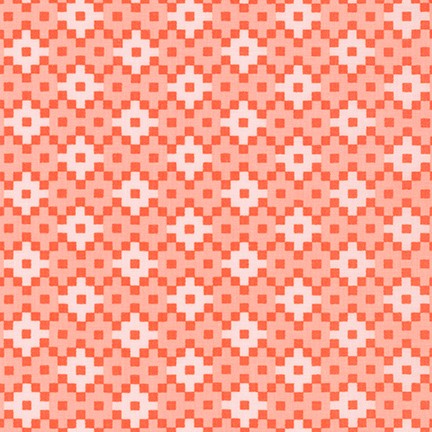 Robert Kaufman Paintbox Pixel Peach Fabric