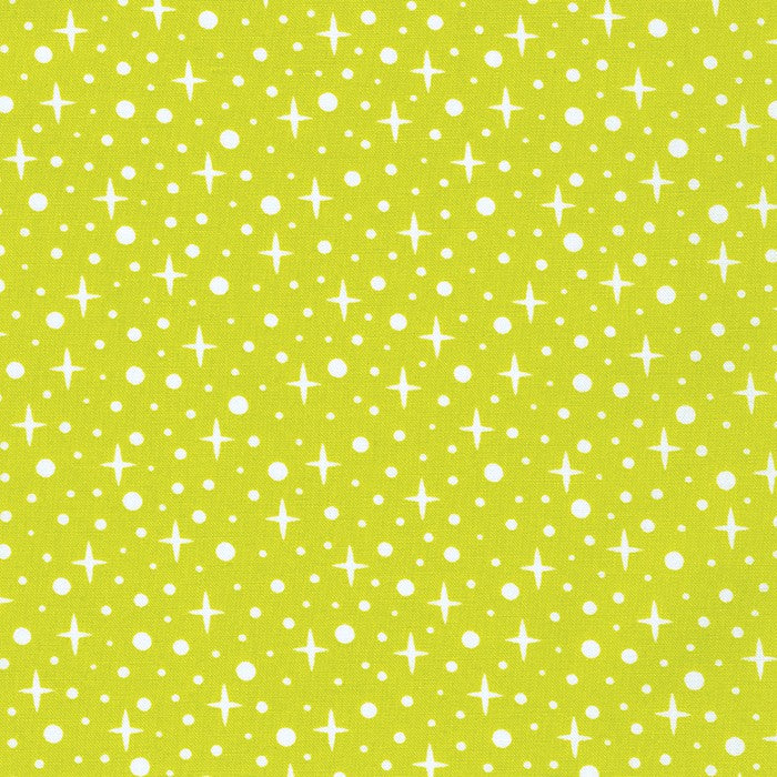 Robert Kaufman Paintbox Stars Wasabi Fabric