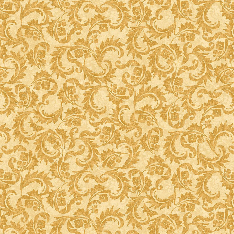 Studio E Autumn Flourish Flourish Gold Fabric