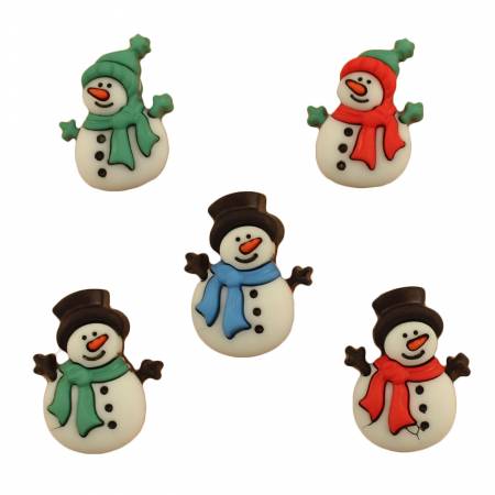 Buttons Galore Jolly Snowmen Buttons