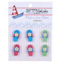 Buttons Galore Flip Flops Buttons