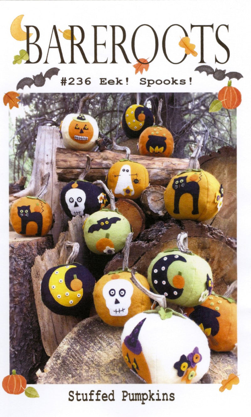 Bareroots Eek! Spooks Stuffed Pumpkins Pattern