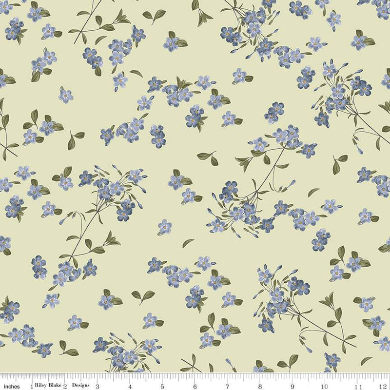 Riley Blake Springtime Blossoms Fern Fabric