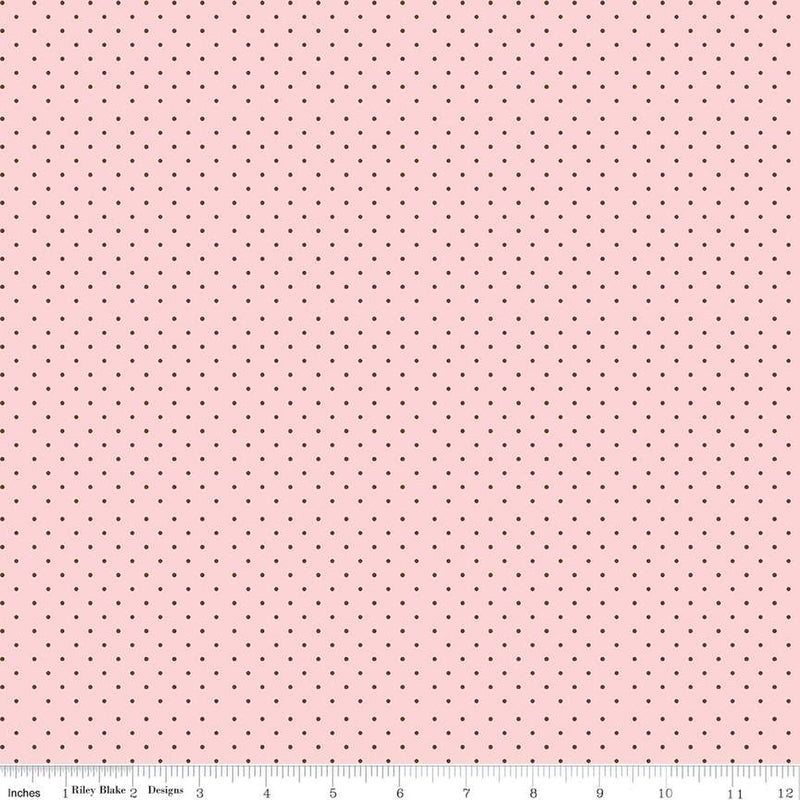 Riley Blake Springtime Dots Pink Fabric