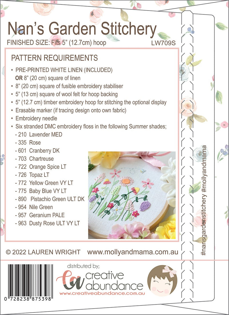 Nans Garden Summer With Pre Printed Linen