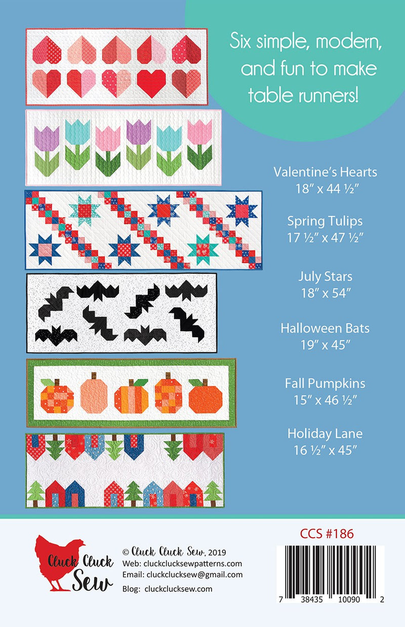 Cluck Cluck Sew Modern Holiday Table Runners Pattern