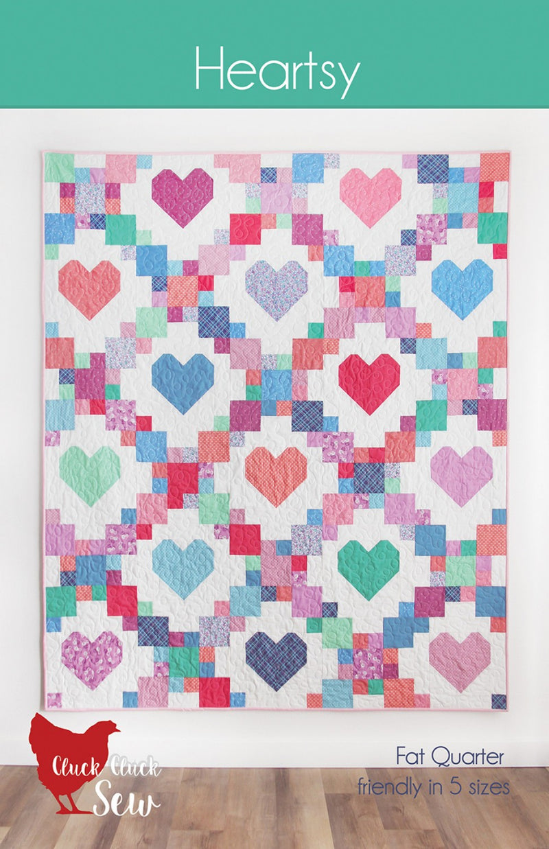 Cluck Cluck Sew Heartsy Quilt Pattern