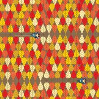 Birch Fabric Charley Harper Lakehouse Print Octoberama Lake CH-135-Octoberama_Lake