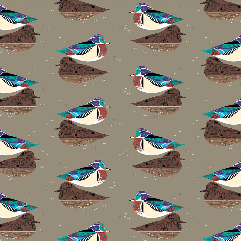 Birch Fabric Lakehouse Print Wood Duck CH-140-Wood-Duck