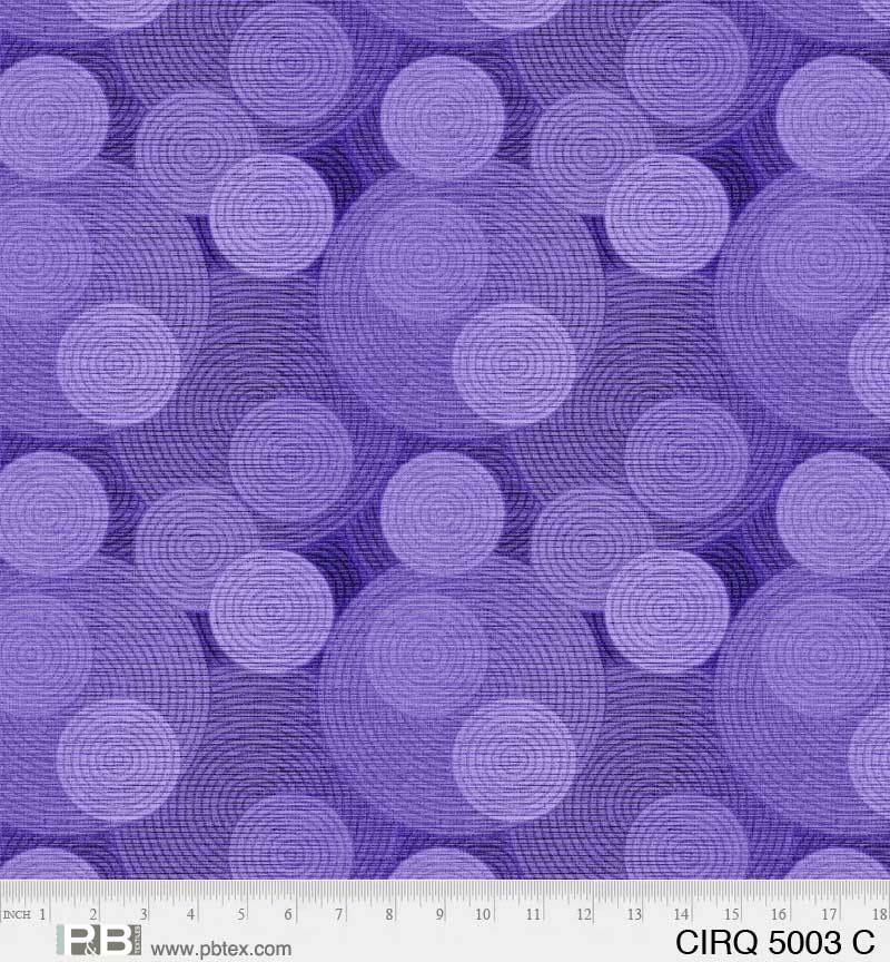 P & B Textiles Cirque Purple Fabric