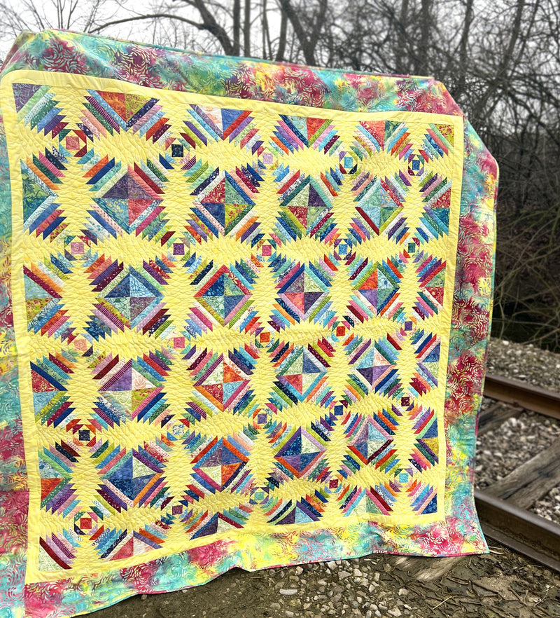 Cut Loose Press Pineapple Smoothies Quilt Pattern