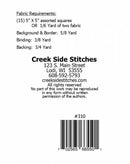 Creek Side Stitches Ribbons Table Runner Pattern