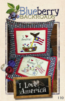 Blueberry Backroads I Love America Pattern