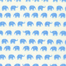 Robert Kaufman Handworks Home Elephants Blue Fabric