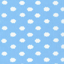 Robert Kaufman Handworks Home Clouds Sky Blue Fabric