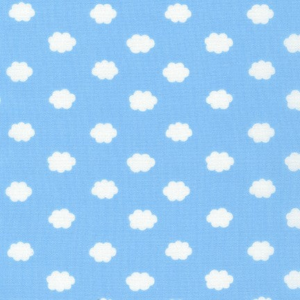 Robert Kaufman Handworks Home Clouds Sky Blue Fabric