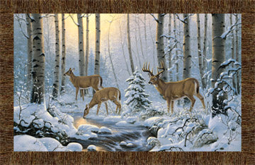 Northcott Pine Valley Deer Panel DP22854