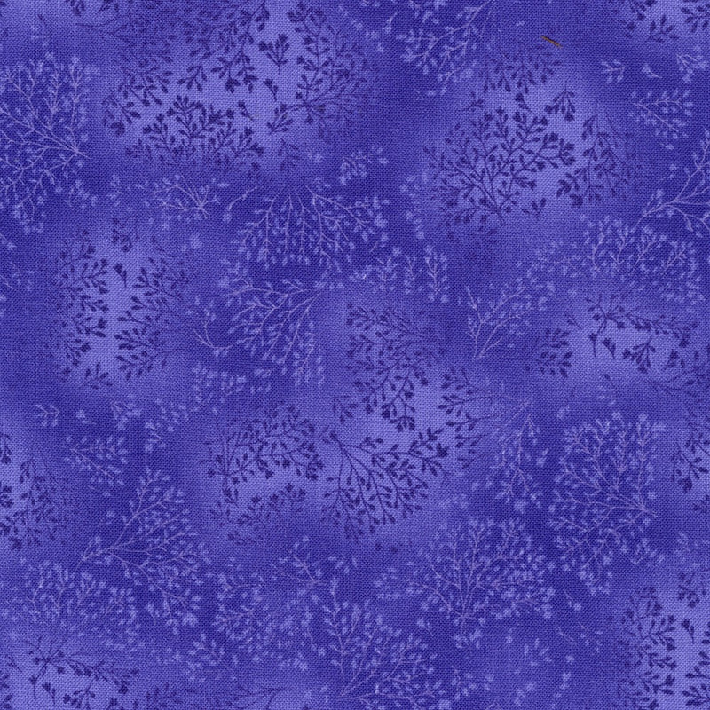 Robert Kaufman Fusions 7 Leaf Branches 220 Pansy Fabric