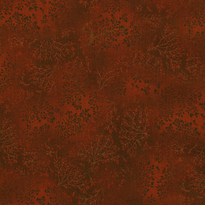 Robert Kaufman Fusions 7 Leaf Branches 23 Merlot Fabric