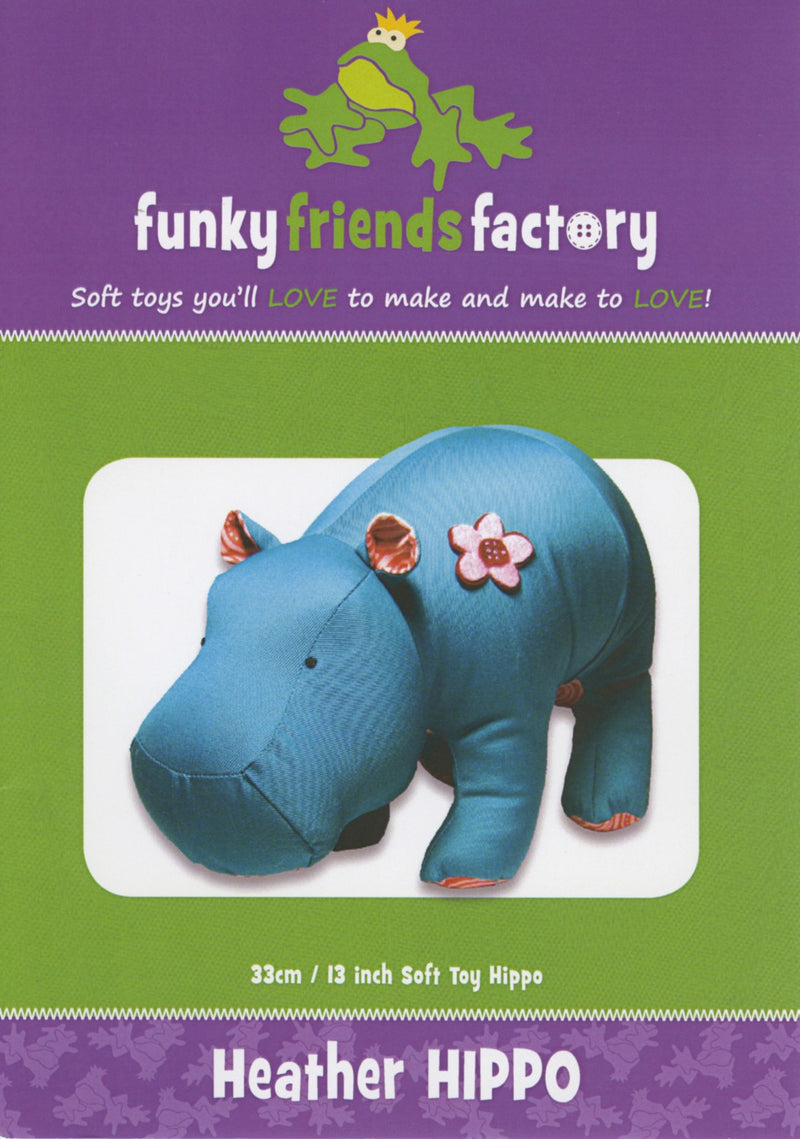 Funky Friends Factory Heather Hippo Pattern