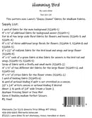 Fiberworks Humming Bird Collage Pattern