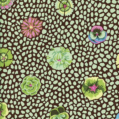 Kaffe Fassett Guinea Flower Green Fabric