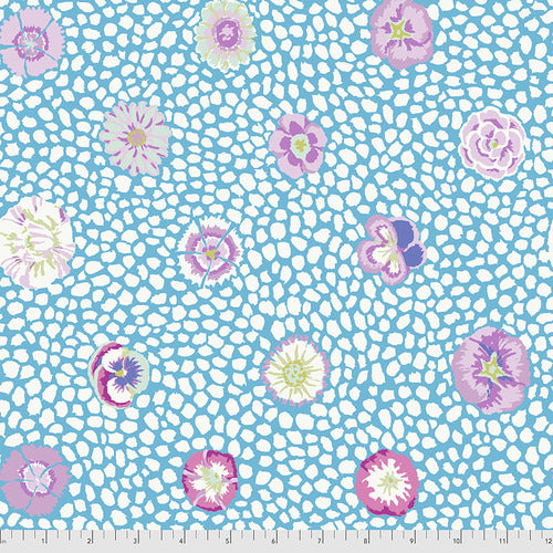 Kaffe Fassett Guinea Flower Turquoise Fabric