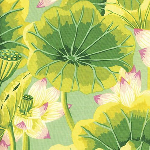 Kaffe Fassett Lake Blossoms Green Fabric