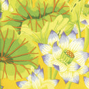 Kaffe Fassett Lake Blossoms Yellow Fabric