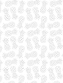 Timeless Treasures Basics Pineapples White Fabric