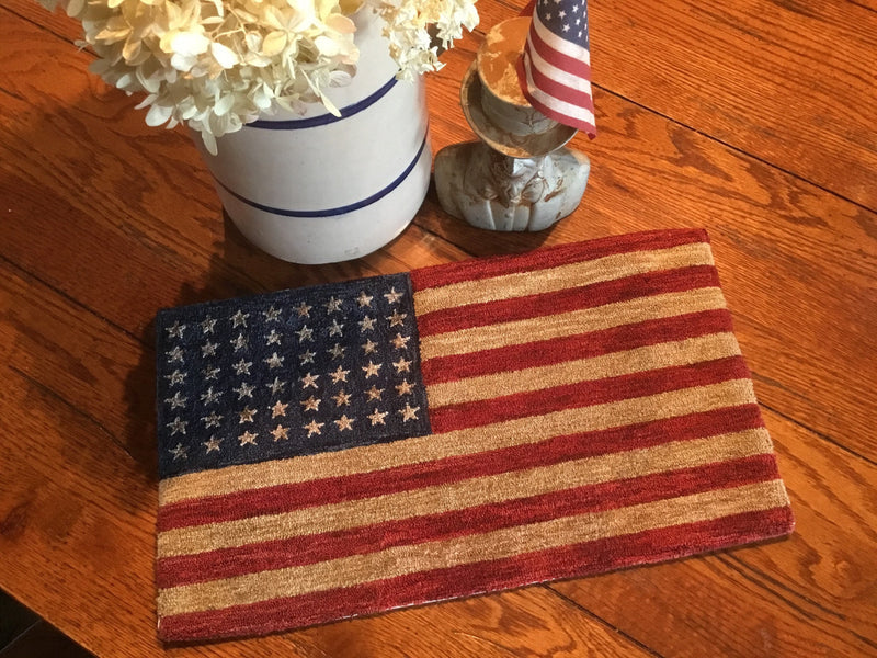 The Old Tattered Flag 48 Star Flag Punch Needle Embroidery Pattern