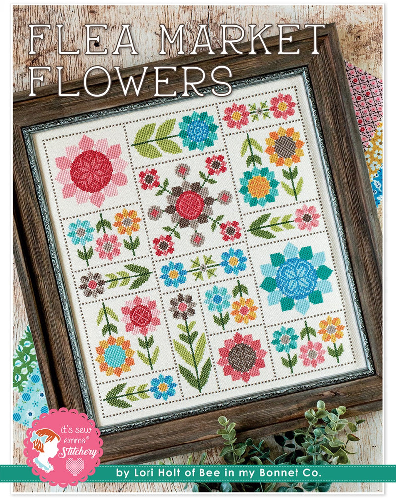 Its Sew Emma Flea Market Flowers Cross Stitch Pattern