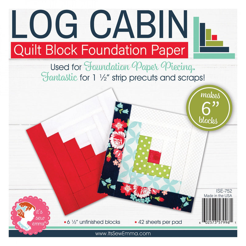 Log Cabin 6in Block Foundation Paper Pad