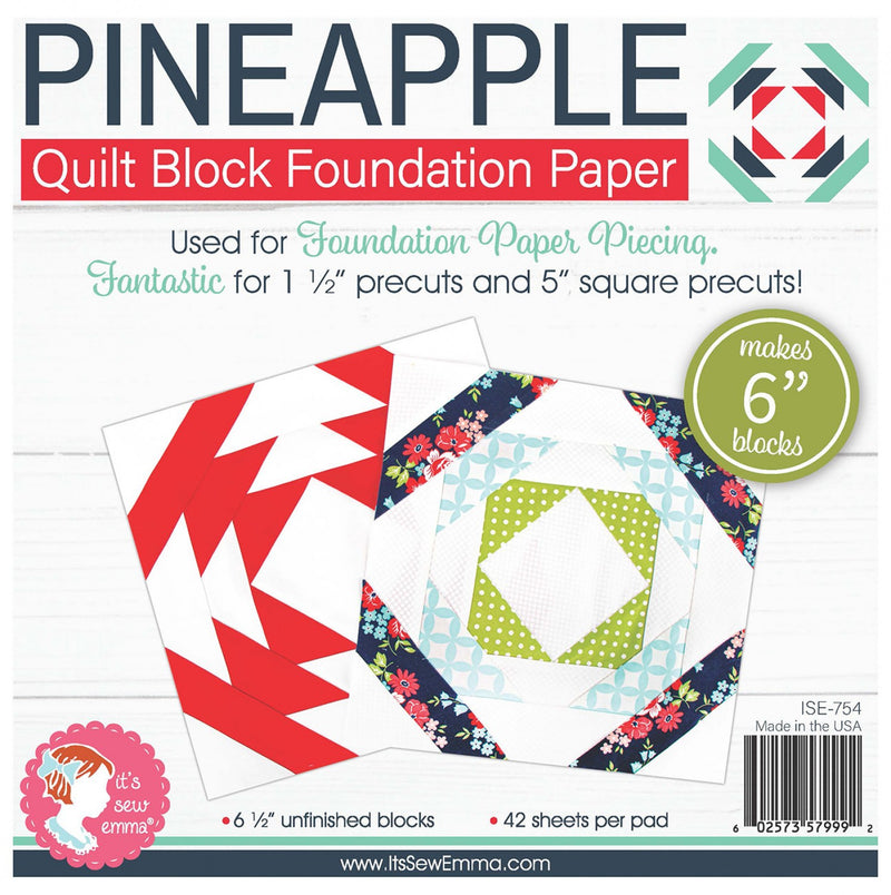 Pineapple Quilt 6 Inch Block Foundation Paper Pad