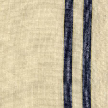 Dunroven House Tea Towel Cream/Navy With Dijon Stripe K360-NC TTWL