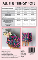 All The Things Tote Pattern