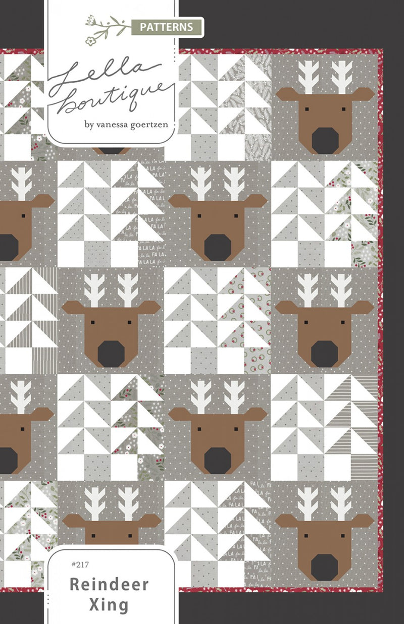 Reindeer Xing Quilt Pattern