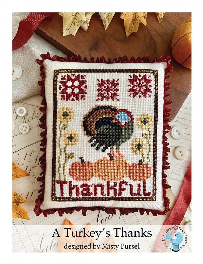 A Turkey's Thanks Cross Stitch Pattern