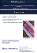 Pieces To Treasure Lilly Pilly Table Runner Pattern